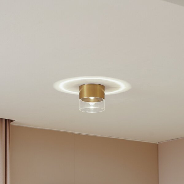 Lampa Sufitowa Lindby, Dalila, złoty | mosiężny, salon, aluminium, nowoczesny