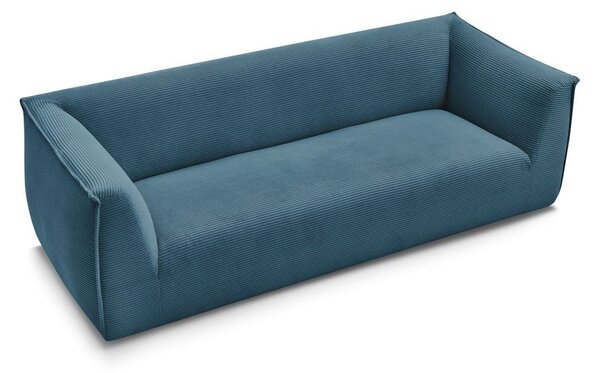 Niebieska sztruksowa sofa 242 cm Giorgia – Bobochic Paris