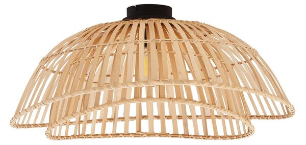 Lampa Sufitowa Lindby, Ilajus, ściemnialny, drewniany, jadalnia, bambus, boho
