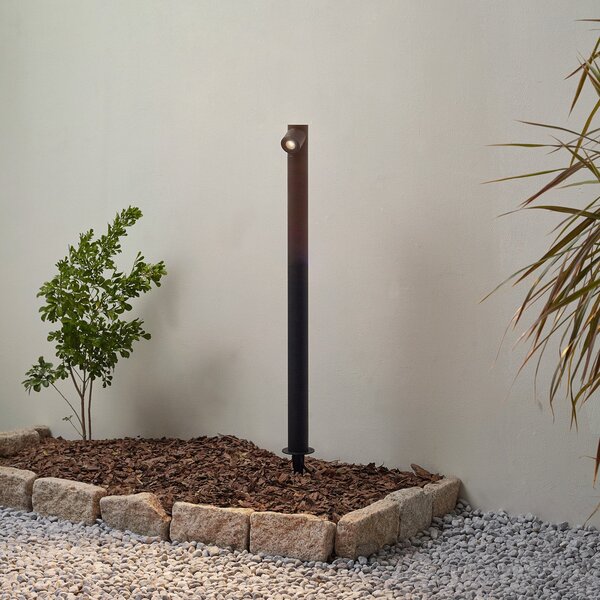 Zewnętrzna Lampa Lindby, Luzian, czarny, taras, metal, nowoczesny