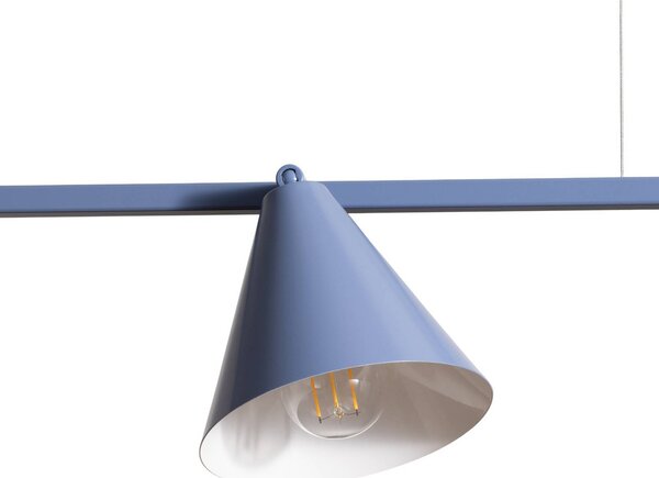 Lampa wisząca Hängeleuchte Form 4 ALDEX, możliwość ściemniania, niebieski, salon / jadalnia, metal, nowoczesny