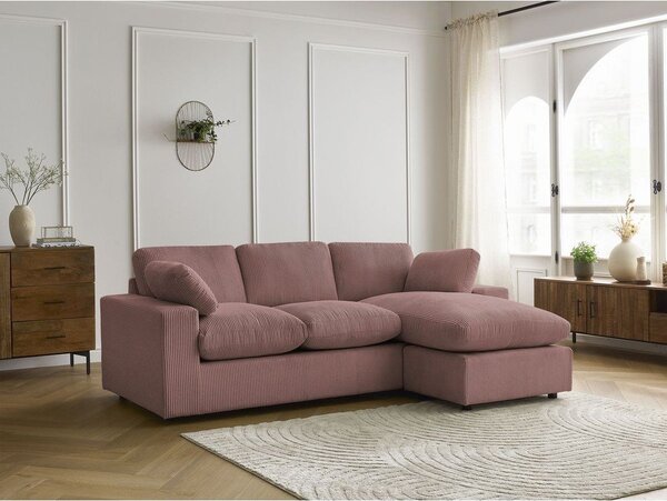 Różowy sztruksowy narożnik Belair – Bobochic Paris