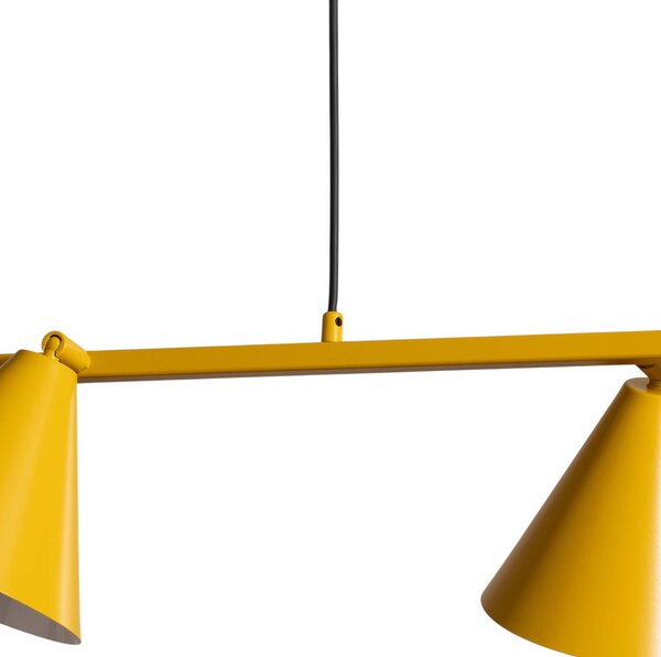 Lampa wisząca Hängeleuchte Form 4 ALDEX, możliwość ściemniania, żółty / pomarańczowy, salon / jadalnia, metal, nowoczesny