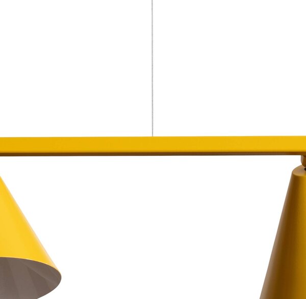 Lampa wisząca Hängeleuchte Form 4 ALDEX, możliwość ściemniania, żółty / pomarańczowy, salon / jadalnia, metal, nowoczesny
