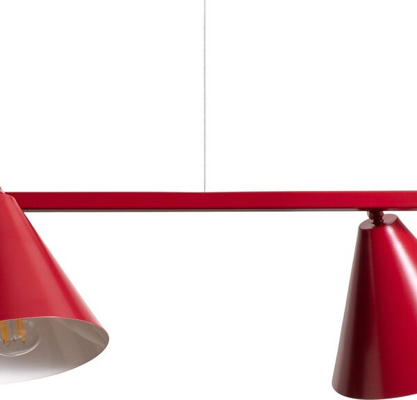 Lampa wisząca Hängeleuchte Form 4 ALDEX, możliwość ściemniania, czerwony, salon / jadalnia, metal, nowoczesny