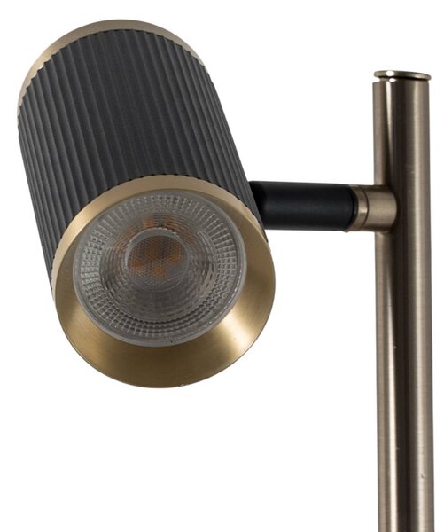 Lampa stołowa Lume Lucea, czarny, salon / jadalnia, metal
