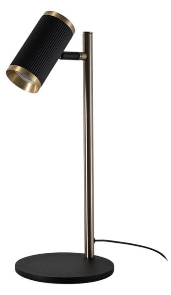 Lampa stołowa Lume Lucea, czarny, salon / jadalnia, metal