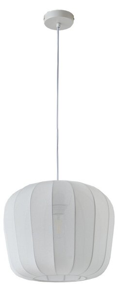 Lampa Wisząca Lindby, Helin, ściemnialny, biały, jadalnia, tkanina | tekstylia, nowoczesny