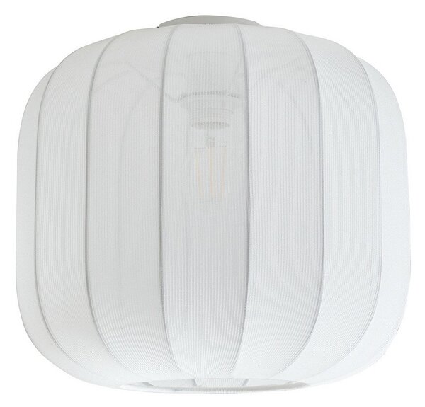 Lampa Sufitowa Lindby, Helin, ściemnialny, biały, jadalnia, tkanina | tekstylia, skandynawski