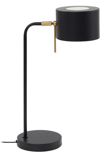 Lampa Stołowa Lindby, Kaida, czarny, salon, metal, nowoczesny