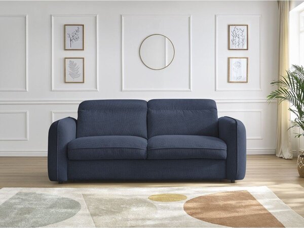 Ciemnoniebieska sofa 216 cm Achille – Bobochic Paris