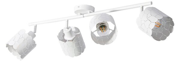 Lampa Sufitowa Lindby, Aralena, ściemnialny, biały, salon, metal, nowoczesny