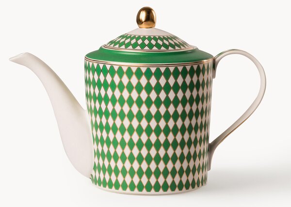 Ręcznie wykonany czajnik z porcelany Chess, 1,1 l