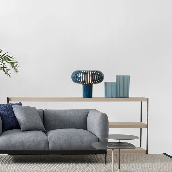 Lampa Stołowa Kartell, Teresa, ściemnialny, niebieski, salon, tworzywo sztuczne, design