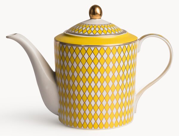 Ręcznie wykonany czajnik z porcelany Chess, 1,1 l
