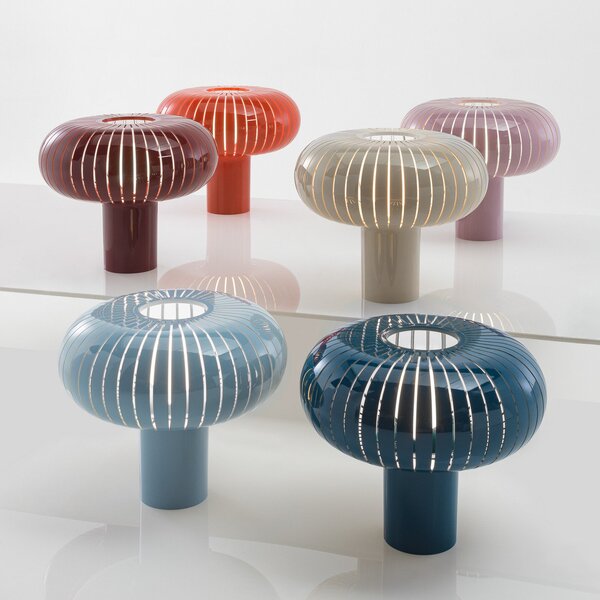 Lampa Stołowa Kartell, Teresa, ściemnialny, pomarańczowy, salon, tworzywo sztuczne, design