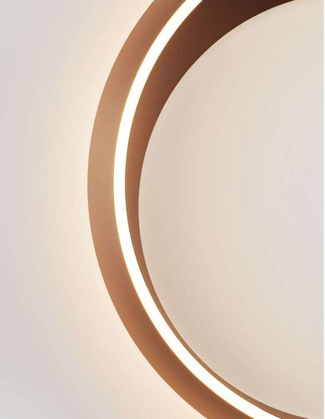 Lampa Sufitowa Lodes, miedziany, salon, aluminium