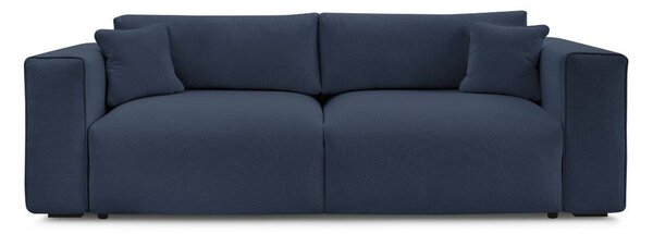 Niebieska rozkładana sofa ze schowkiem 265 cm Ezechiel – Bobochic Paris