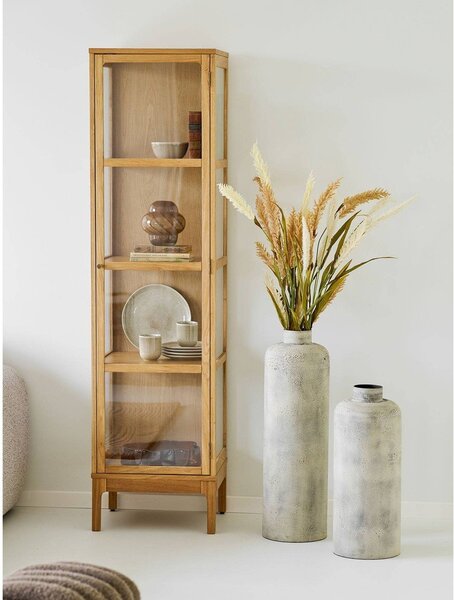 Kremowy metalowy wysoki wazon (wysokość 78,5 cm) Hou – House Nordic