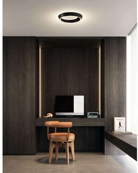 Tidal 45 Lampa Sufitowa 3000K Matowy Czarny - Lodes