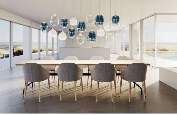 Oblò Lampa Wisząca Small 2700K Przezroczysty/Biały