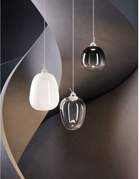 Oblò Lampa Wisząca Small 2700K Glossy Przydymiony/Biały