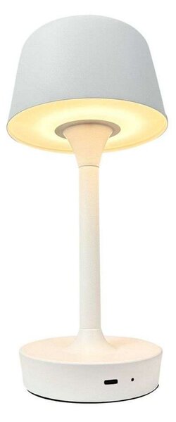 Lampa Stołowa Dyberg Larsen, FLOW, ściemnialny, biały, salon, metal, skandynawski