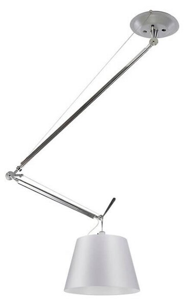 Lampa Wisząca Artemide, szary, salon, aluminium