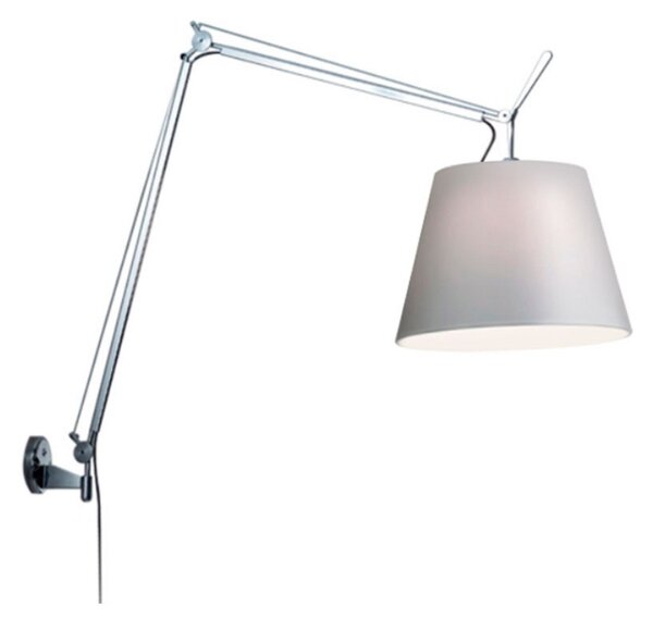 Lampa Ścienna Artemide, ściemnialny, metaliczny, salon, aluminium
