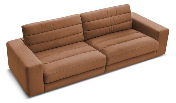 Pomarańczowa aksamitna sofa 276 cm Sierra – Bobochic Paris