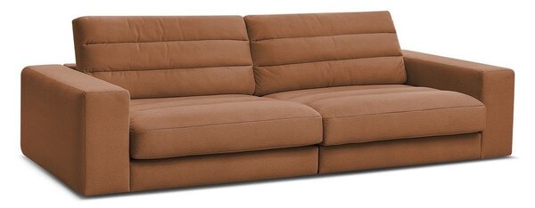 Pomarańczowa aksamitna sofa 276 cm Sierra – Bobochic Paris