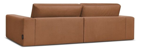 Pomarańczowa aksamitna sofa 276 cm Sierra – Bobochic Paris