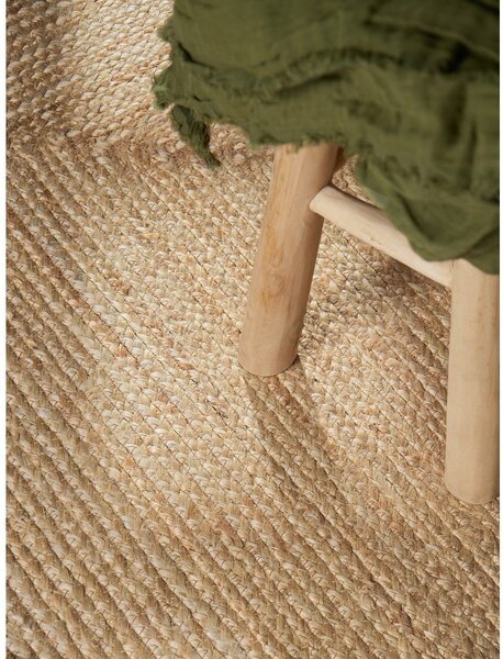 Kremowy/w naturalnym kolorze dywan z juty dwustronny/tkany ręcznie 80x150 cm Looma – Hanse Home