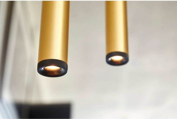 Lampa Wisząca LOOM DESIGN, złoty | mosiężny, salon, aluminium