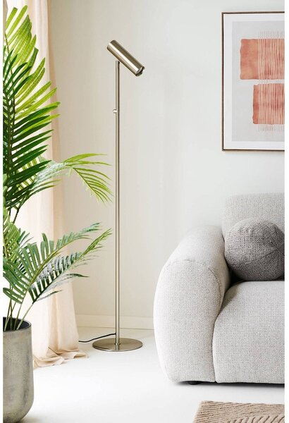 Lampa stojąca w kolorze srebra (wysokość 150 cm) Paris – House Nordic