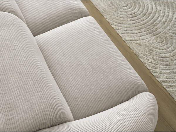Beżowa sztruksowa sofa 250 cm Tina – Bobochic Paris