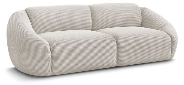 Beżowa sztruksowa sofa 250 cm Tina – Bobochic Paris
