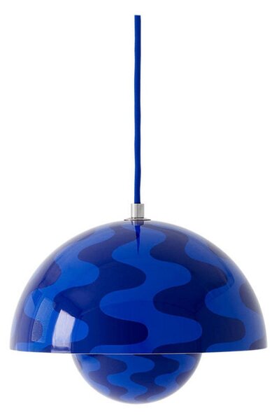 Lampa Wisząca &Tradition, Flowerpot VP1, ściemnialny, niebieski, salon, metal, design