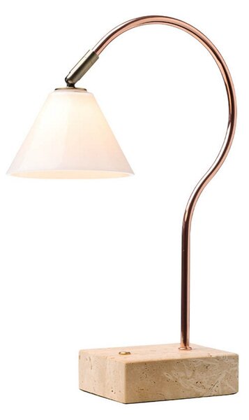 Lampa Stołowa Halo Design, beżowy, salon, metal