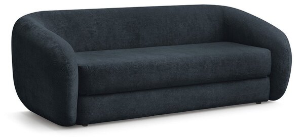 Ciemnoniebieska rozkładana sofa z tkaniny szenilowej 228 cm Neyo – Bobochic Paris