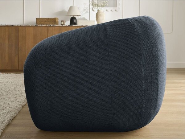 Ciemnoniebieska rozkładana sofa z tkaniny szenilowej 228 cm Neyo – Bobochic Paris