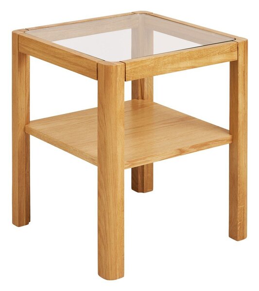 Stolik ze szklanym blatem 40x40 cm Lourmarin – House Nordic