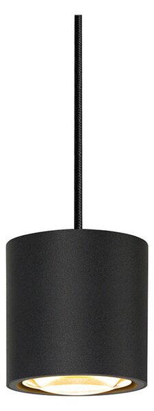 Lampa Wisząca SLV, czarny, salon, aluminium
