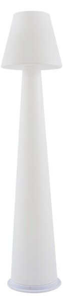 Zewnętrzna Lampa Lucande, Gauri, ściemnialny, biały, taras, tworzywo sztuczne, nowoczesny