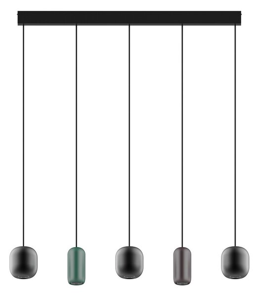 Lampa Wisząca Lucande, Narion, ściemnialny, wielokolorowy, jadalnia, metal, nowoczesny