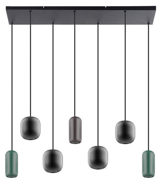 Lampa Wisząca Lucande, Narion, ściemnialny, wielokolorowy, jadalnia, metal, nowoczesny