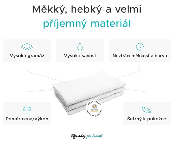 Ręcznik Classic mały ciemnoszary 30x50 cm, 100% bawełna