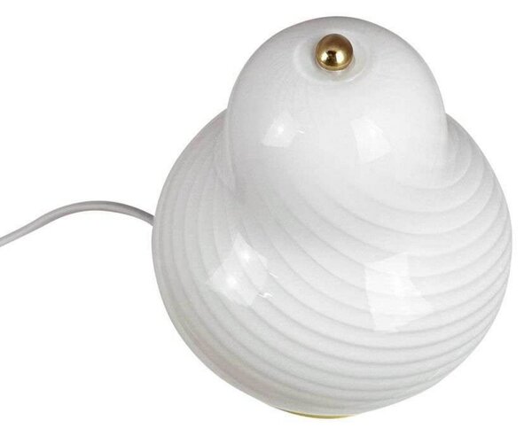 Lampa Stołowa Dyberg Larsen, Lucy, biały, salon, szkło, skandynawski