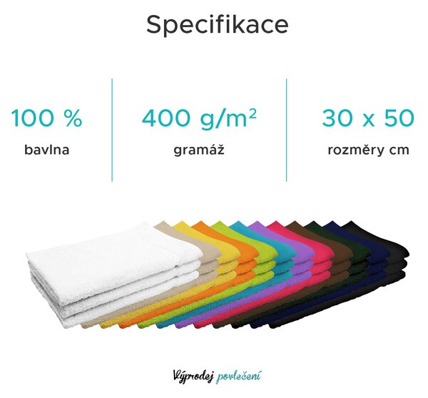Ręcznik Classic mały ciemnoszary 30x50 cm, 100% bawełna