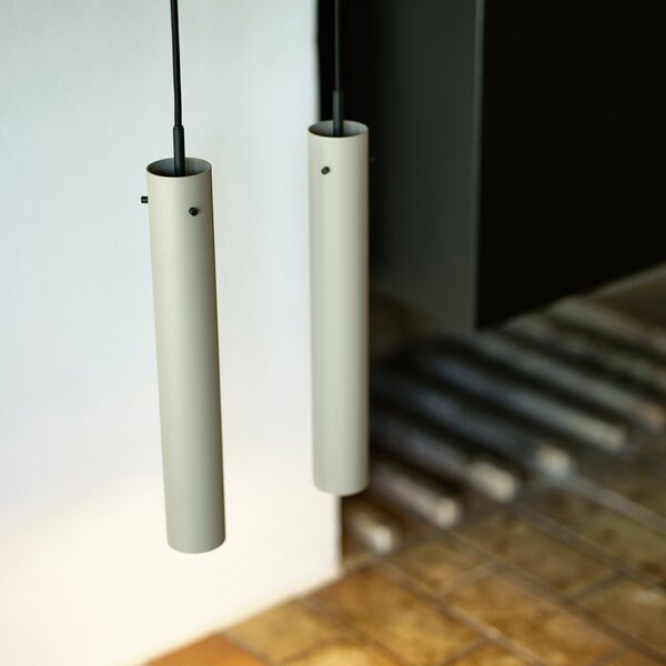 Lampa Wisząca FRANDSEN, FM2014, ściemnialny, szary, salon, metal, design